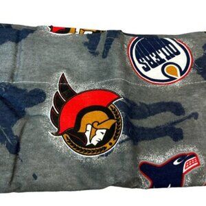 NHL FLANNEL 1 PILLOWCASE NEW Canadian Hockey Teams 21" x 30"